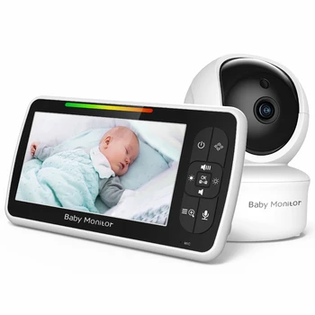 360 Graus Rotatable de 2X e Zoom Digital de Som Ativado 2 Maneiras de Áudio de Visão Noturna Bebê Monitor