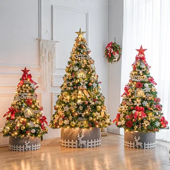 Artificial Árvore de Natal para o Jardim de Casa e Decoração ao ar livre, Falso Enfeites de Natal, Feliz Natal Decoração, PVC, 2023