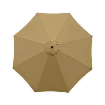 Guarda-sol Substituível Tampa para 3m 8 Costelas guarda-chuva Protetor solar à prova de chuva Poliéster Pano de Guarda-chuva do Pátio ao ar livre Sombras Pano