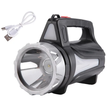 Portátil, Lanterna de LED Recarregável USB Impermeável de Mão Lanterna de LED Lanternas De Camping Caminhadas ao ar livre