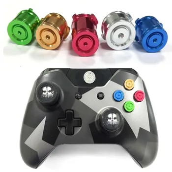 ABXY&Guia de Alumínio Cromado Metal Colorido Bala Botões Personalizados Para Um Xbox Slim/UMA Elite/ONE X Controlador de Jogo com Acessórios