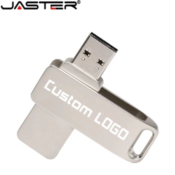 JASTER flash usb USB 2.0 de Metal pendrive personalizado memoria usb 004GB 008GB 016GB 032GB 064GB 128 GB usb flash drive bonito