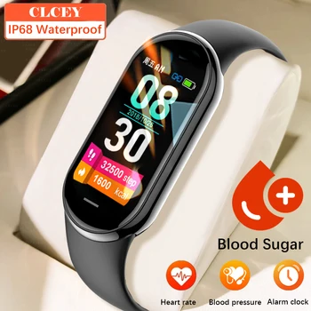 2023 Nova de Açúcar no Sangue de Saúde Smart Watch Homens Magnético de Carregamento de Medição da Pressão Arterial IP68 Impermeável Senhoras Relógio Inteligente