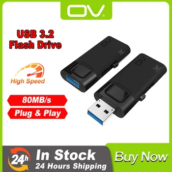 OV ExtraV USB Original 3.2 Unidade Flash de Até 80 Mb/s de Disco de Alta Velocidade Pendrive 32gb 64gb de Memória Stick Presentes de Casamento para os Convidados
