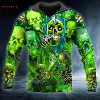 Engraçado Crânio Tatuagem 3D por Todo Impresso Mens hoodies e Casaco de Outono Unisex koloro Capuz Casual de Sportswear