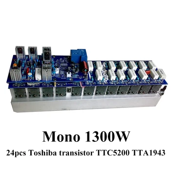 1300w Mono Amplificador de Potência Conselho 24pcs Toshiba Transistor TTC5200 TTA1943 Puro Som hi-fi de Alta Potência Amplificador de Áudio de Diy